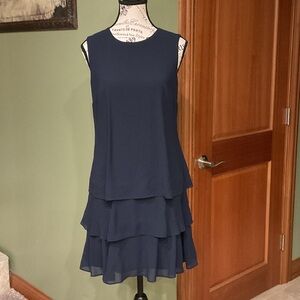 NWT Ralph Lauren Navy Layered Mini DressSize 2